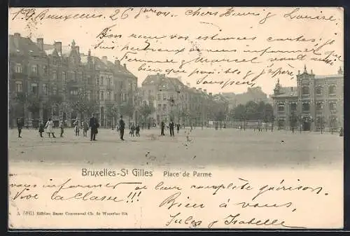 AK Bruxelles, St. Gilles, Place de Parme