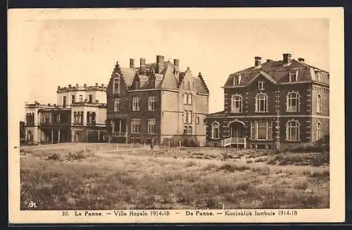 AK La Panne, Villa Royale 1914-1918