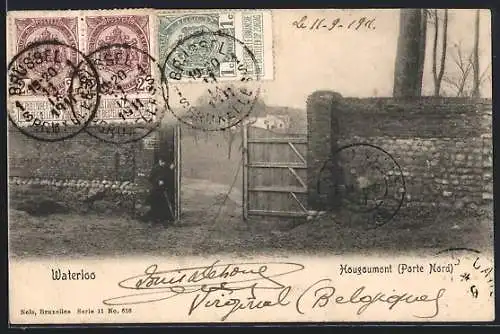 AK Waterloo, Hougoumont, Porte Nord