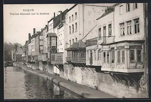 AK Namur, Vieilles Maisons sur la Sambre