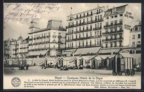 AK Heyst, Quelques Hôtels de la Digue