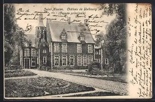 AK Saint-Nicolas, Château de Walbourg, Facade principale