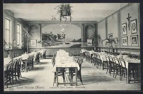 AK Saint Nicolas /Waes, Institution Saint Joseph, Réfectoire