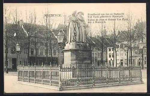 AK Maeseyck, Standbeeld van Jan en Hubrecht Van Eyck