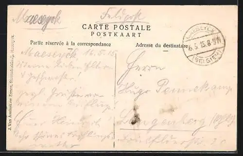 AK Maeseyck, Standbeeld van Jan en Hubrecht Van Eyck