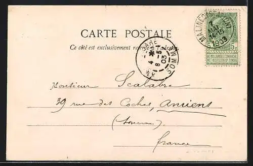 AK Malines, Pont Gothique