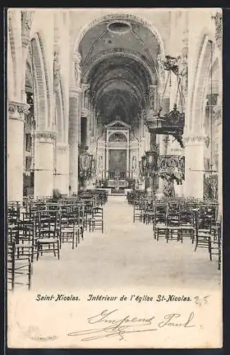 AK Saint-Nicolas, Intérieur de l`église