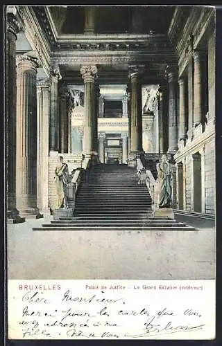 AK Bruxelles, Palais de Justice, Le Grand Escalier