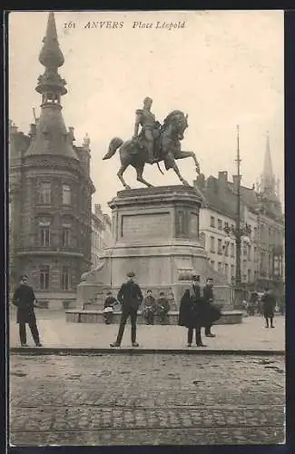 AK Anvers, Place Léopold