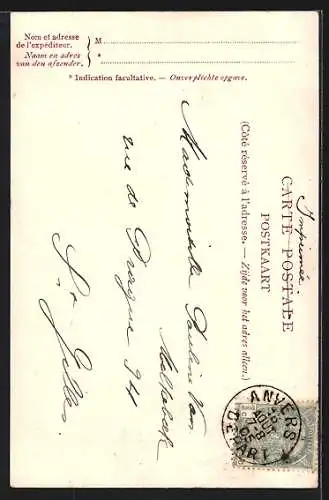 AK Anvers, Monument Loos