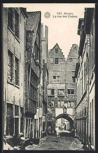 AK Anvers, La rue de Crabes