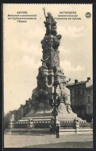 AK Anvers, Monument commémoratif d l`Affranchissement de l`Escaut
