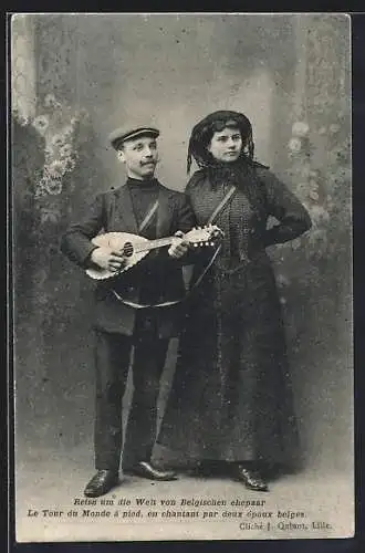 AK Reise um die Welt eines belgischen Ehepaares, Expedition