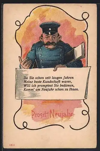 AK Gerichtsvollzieher kündigt seinen Besuch zu Neujahr an