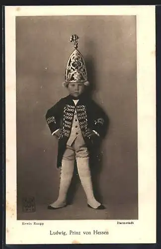 AK Ludwig, Prinz von Hessen in Uniform