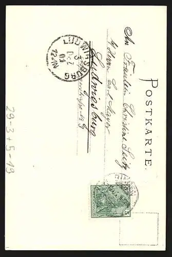 Passepartout-Lithographie Trechtingshausen, Burg Rheinstein am Rhein, Wappen