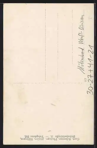 Foto-AK Matrose mit Mützenband Werft-Division