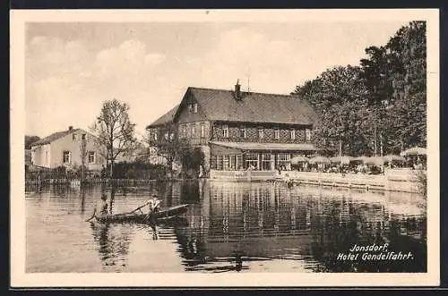 AK Jonsdorf i. S., Hotel Gondelfahrt am Ufer