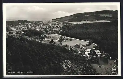 AK Kurort Jonsdorf, Blick v. Nonnenfelsen