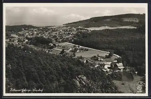 AK Kurort Jonsdorf, Blick v. Nonnenfelsen