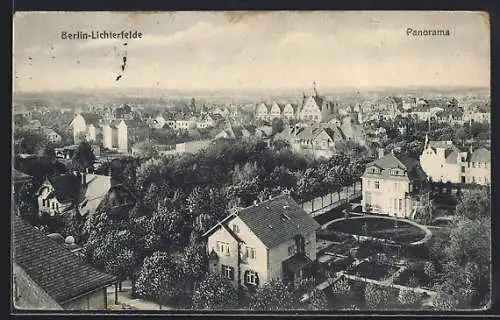 AK Berlin-Lichterfelde, Panorama des Ortsteils