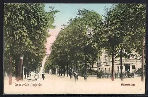 AK Berlin-Gross-Lichterfelde, Jägerstrasse m. Kindern