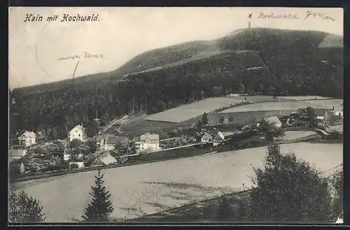 AK Hain / Hochwald, Ortsansicht mit Hochwald