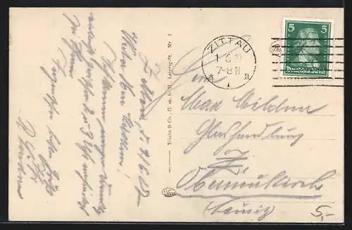 AK Zittau i. S., Haberkornplatz mit Johanneum