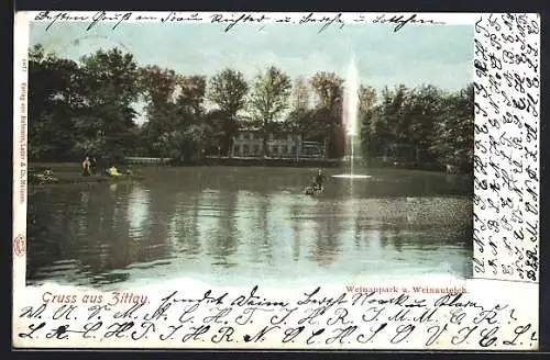 AK Zittau, Weinaupark und Weinauteich