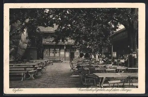 AK Oybin, Gesellschaftsplatz auf dem Berge
