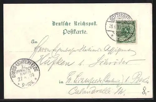 Lithographie Hochwald, Panorama, Aussichtsturm