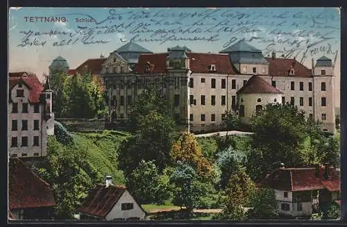 AK Tettnang, Schloss im Abendlicht