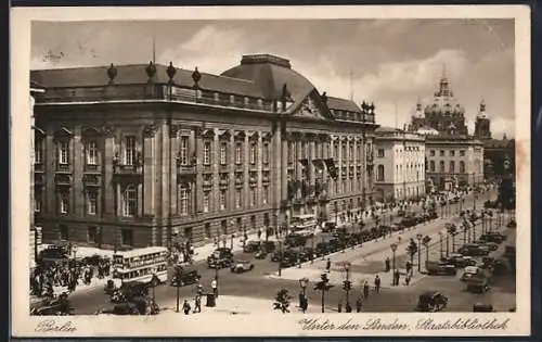 AK Berlin, Unter den Linden, Staatsbibliothek