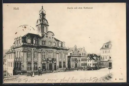 AK Schwäbisch Hall, Partie am Rathaus