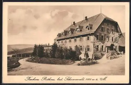 AK Grafenhausen / Schwarzwald, Kurhaus Rothaus