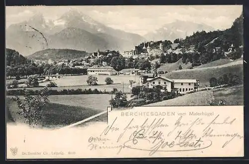 AK Berchtesgaden, Blick vom Malerhügel