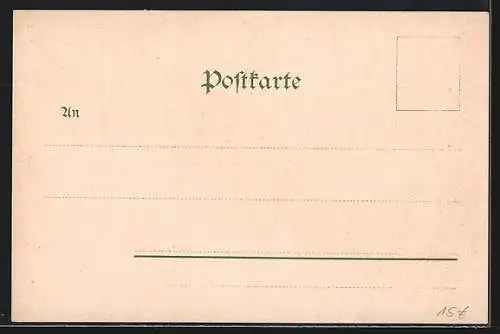 Lithographie Augsburg, Dom, Augustusbrunnen, Fuggerhaus