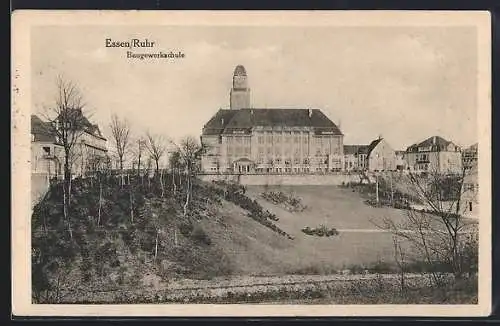 AK Essen /Ruhr, Blick auf die Baugewerkschule
