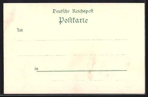 Lithographie Hamburg, Allgemeine Gartenbau-Ausstellung 1897