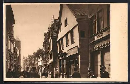 AK Essen a.d. Ruhr, Partie in der Kettwiger Strasse um 1895