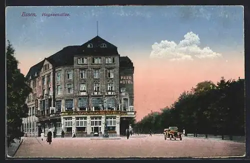 AK Essen / Ruhr, Huyssenallee mit Park-Hotel