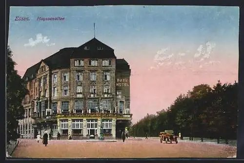AK Essen / Ruhr, Huyssenallee mit Park-Hotel
