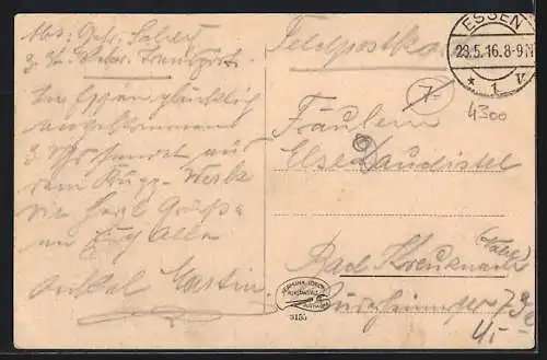 AK Essen /Ruhr, Moltkeplatz mit Königlicher Maschinenbauschule