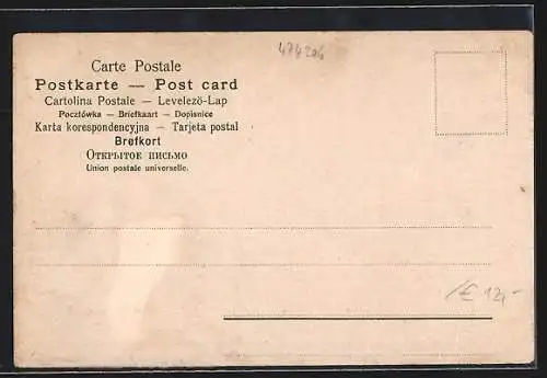 Lithographie Nürnberg, Jubiläums-Landes-Ausstellung 1906, Das Dudelsack-Pfeifferlein