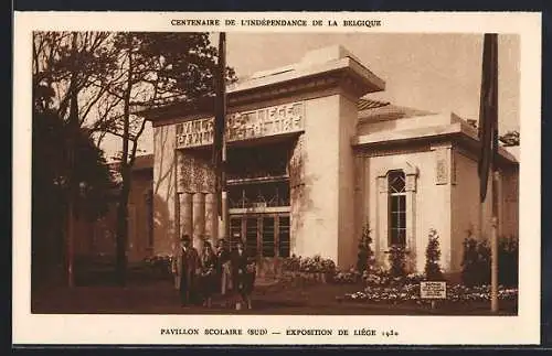 AK Liege, Exposition 1930, Pavillon Scolaire