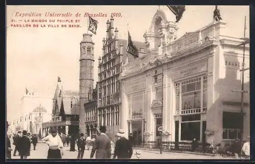AK Bruxelles / Brüssel, Exposition Universelle 1910, Pavillon de la Ville de Gand