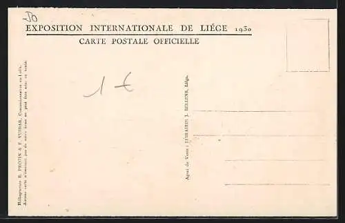 AK Liege, Exposition 1930, les Grandes Fontaines et le Palais de l'Electricite