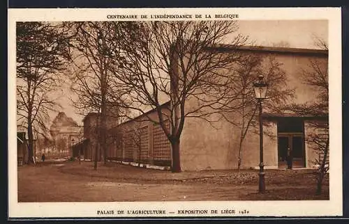 AK Liege, Exposition 1930, Palais de l'Agriculture