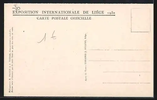 AK Liege, Exposition 1930, Entree du Secteur Sud