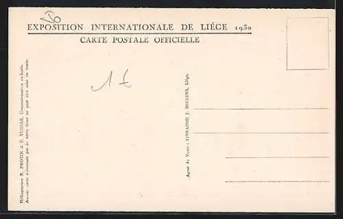 AK Liege, Exposition 1930, Palais des Transports